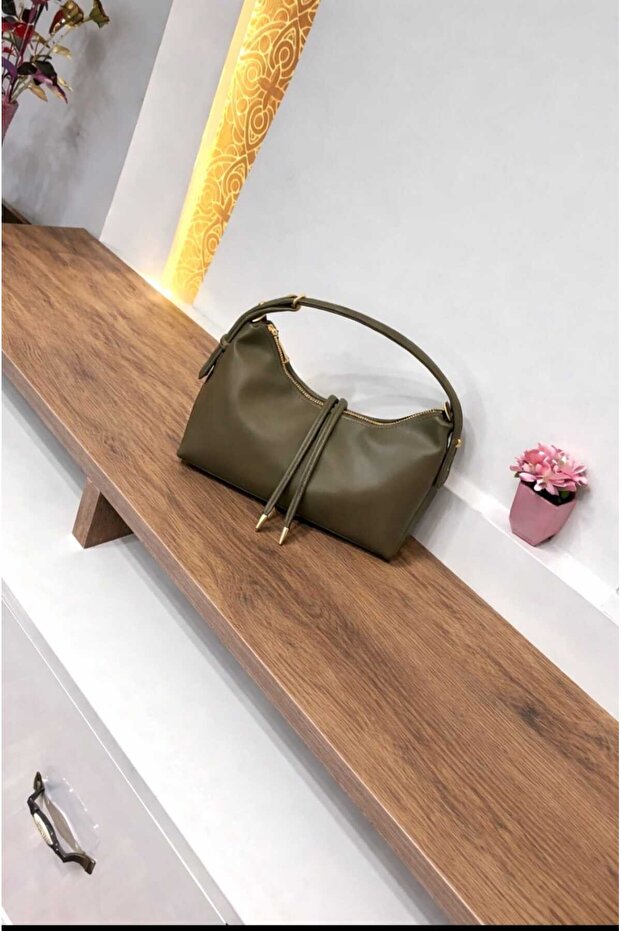 Women's Arm and Shoulder Bag Si Khaki