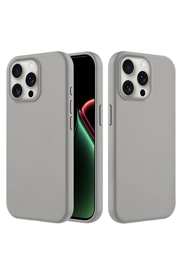 Apple iPhone 13 Pro Max Compatible Case with Velvet Inside and Erasable Launch Case Beige