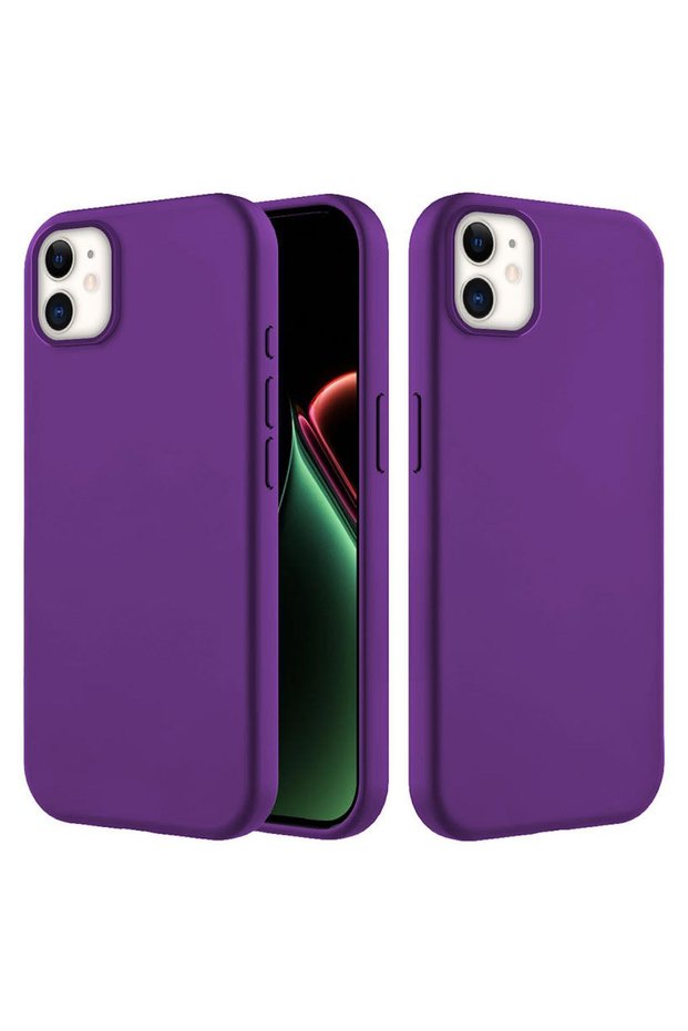 Apple iPhone 11 Compatible Case with Velvet Inside and Erasable Launch Case Deep Purple