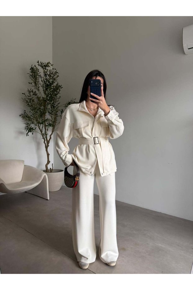 Cream Softy Modal Set of Belt