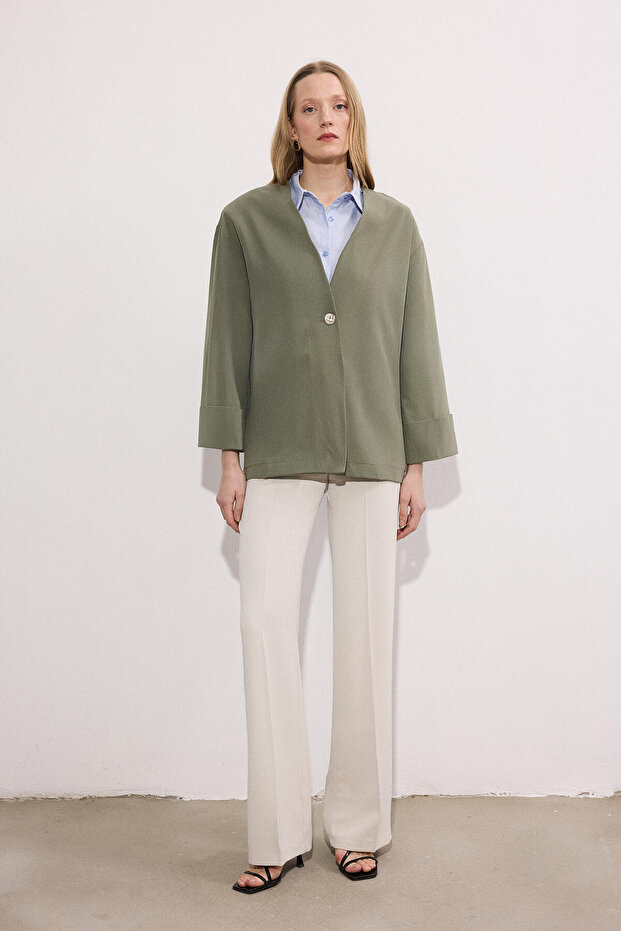 TEK DÜĞMELİ CEKET - 5