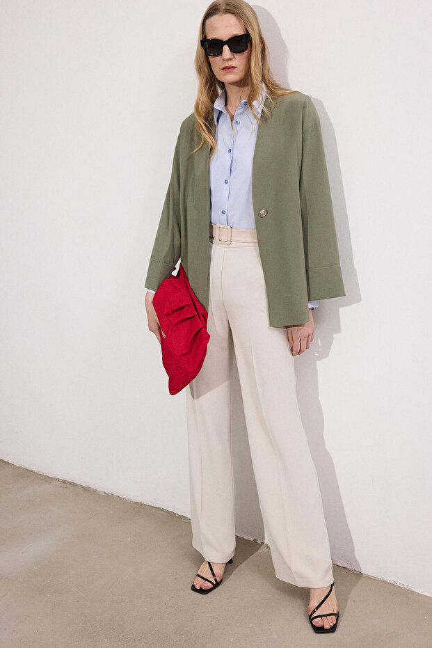 TEK DÜĞMELİ CEKET - 1