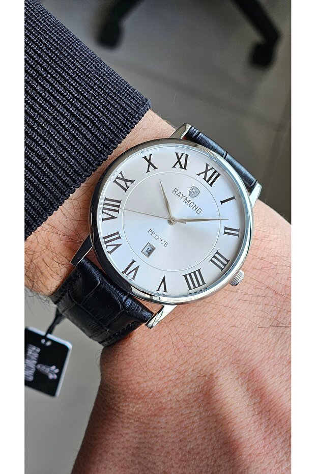 Men's Roman Numerals Classic Retro Watch - Rym-631820 Ss-Bk-W