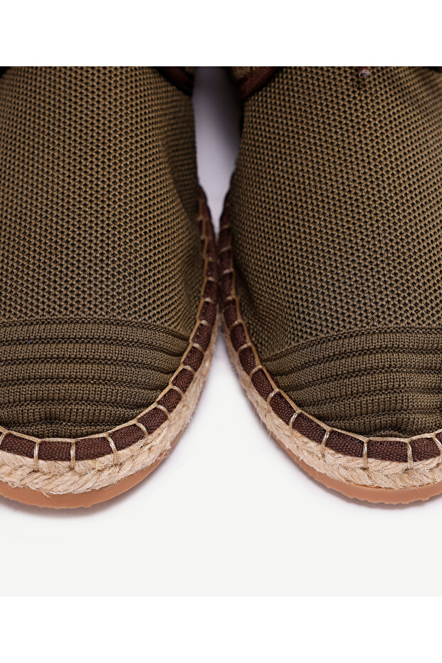 Triko Örme Bağlı Espadril - 5