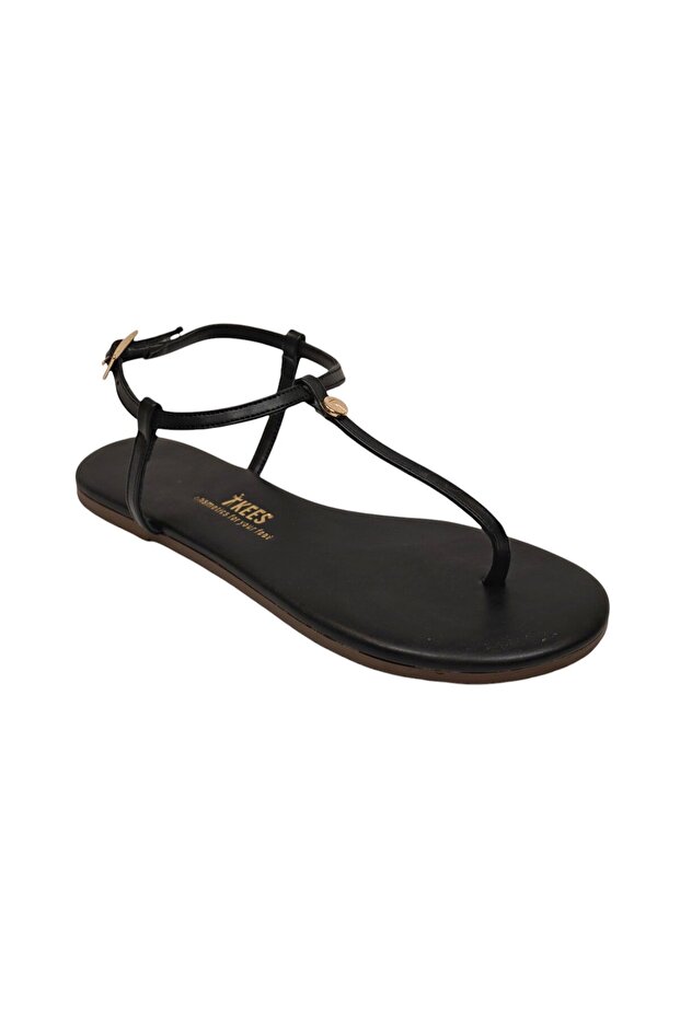 Women's Classic Black Stylish Daily Flip Flops Sandals