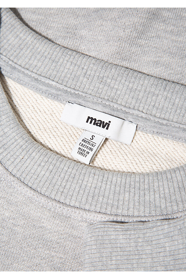 Gri Basic Crop Sweatshirt 1S10389-82816 - 7