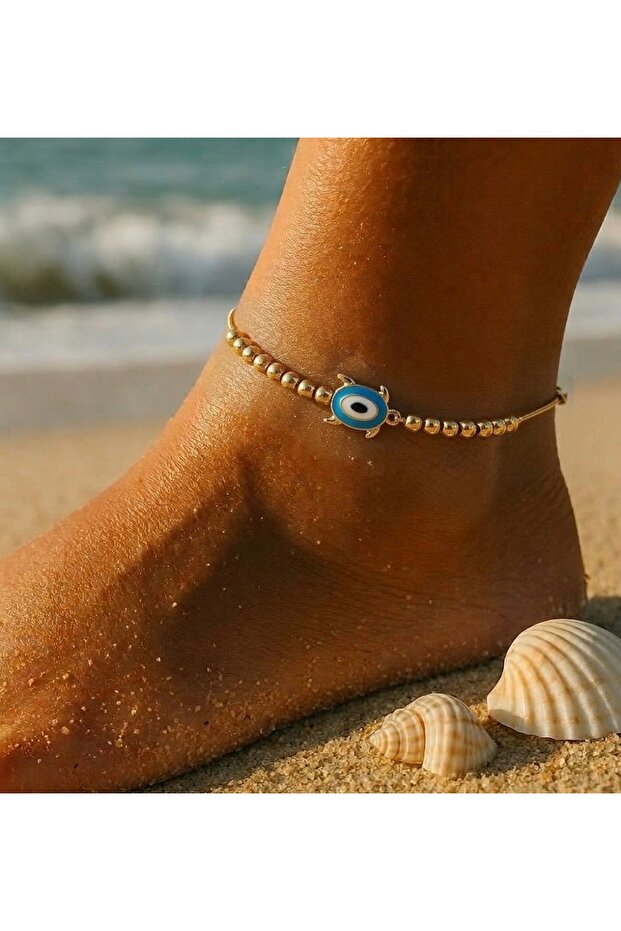 Blue Turtle Anklet - 1