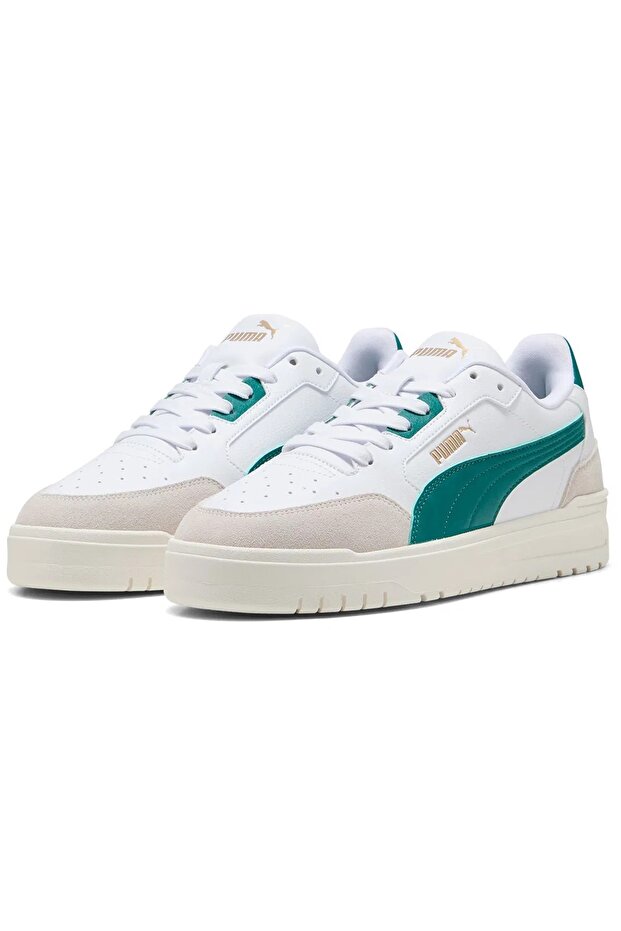 403840 Shuffle Downtown Og Men's Sports Shoes White-Green - 2