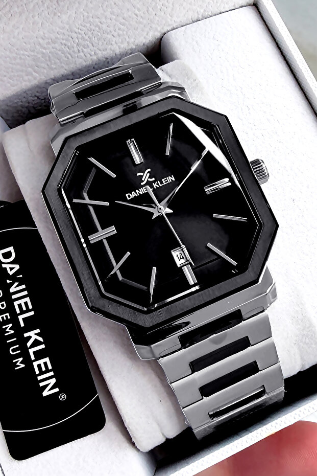 Men's Wristwatch 3 Atm Water Resistant Silver Color Steel Band Dke2054C4