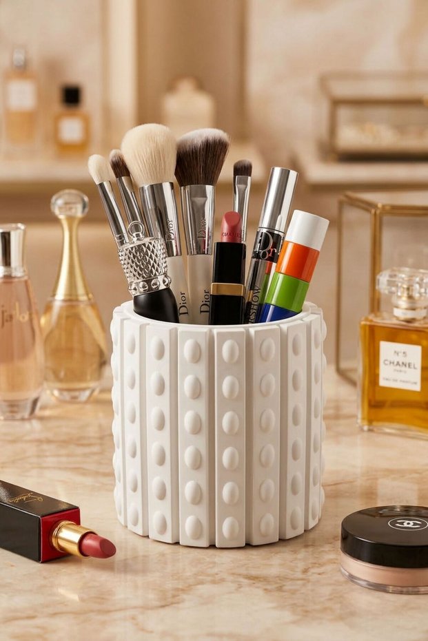 Makeup Organizer Makeup Brush Holder Makeup Organizer Organizer White Color Model 91