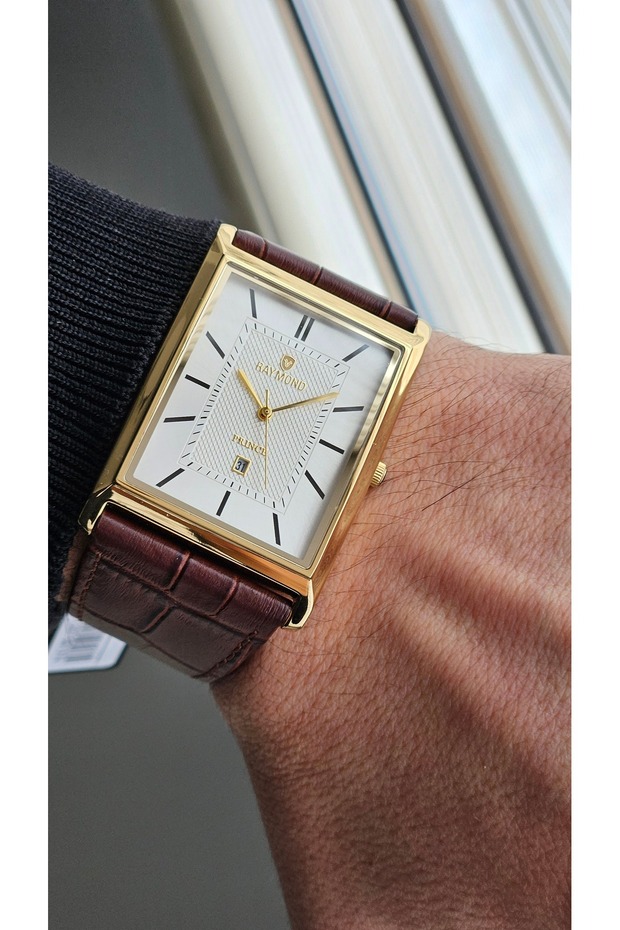 -Rym 3559 New Season Men's Wristwatch- Classic Model Gold-Bk-W