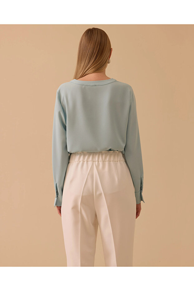 V Yaka Basic Bluz - 3