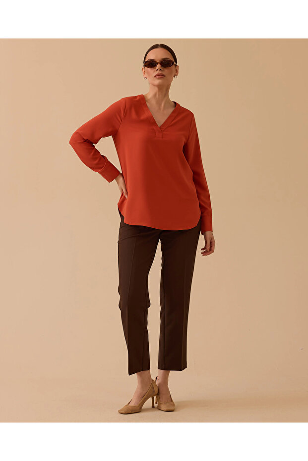 V Yaka Basic Bluz - 3