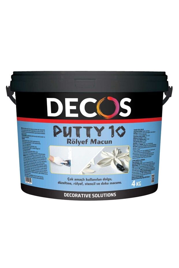 Putty 10 - Rölyef Macun Pasta 4 Kg - 1
