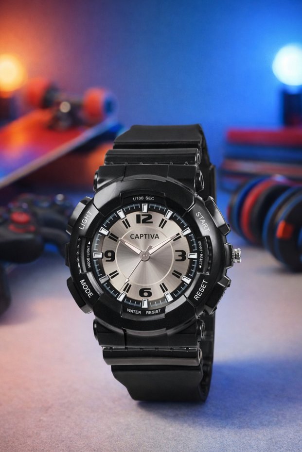 30 Mt Water Resistant Sports Kids Wristwatch with Analog Numerals