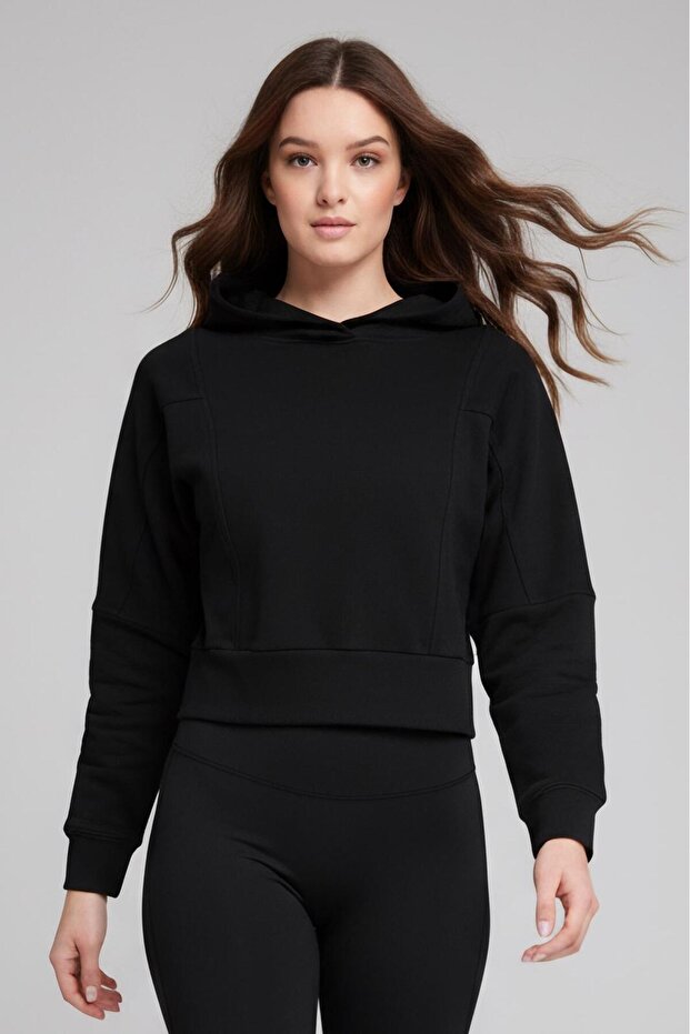 Kapüşonlu Sweatshirt - 4