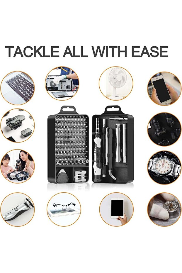 Arabest 115-in-1 Precision Screwdriver Set, Magnetic Repair Tool Kit ...