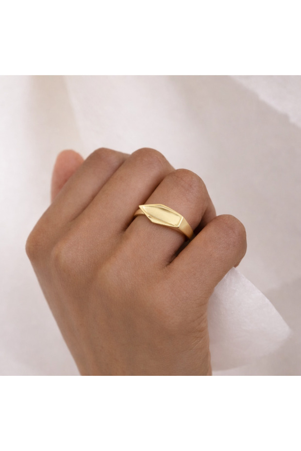 Women's Gold Color Knight Adjustable Ring