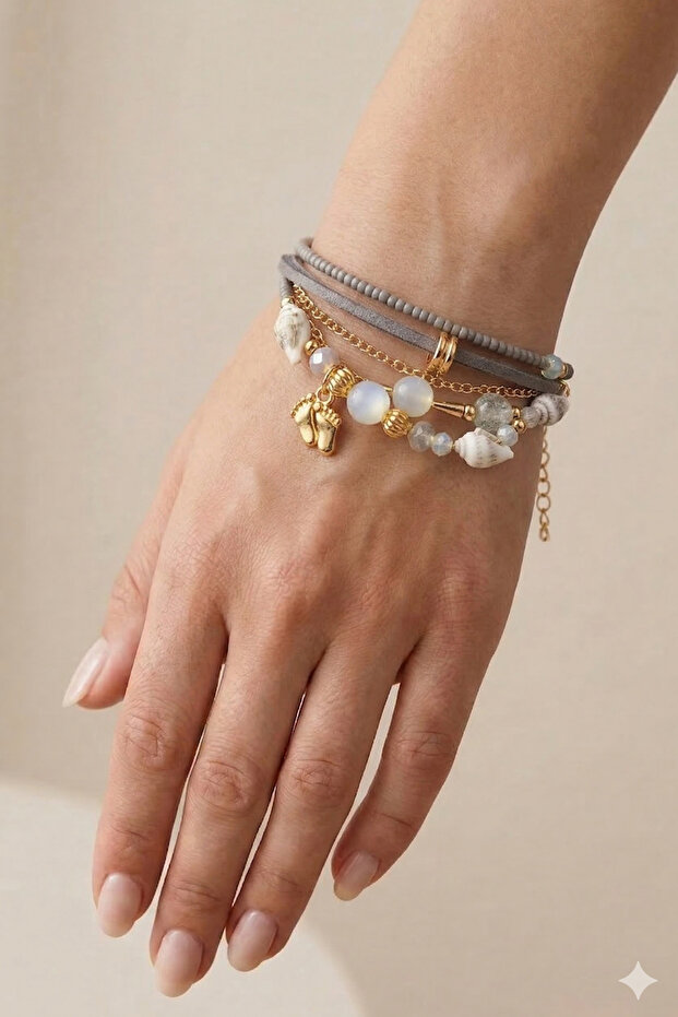 ETHNIC BOHEM MULTI BRACELET NATURAL STAR