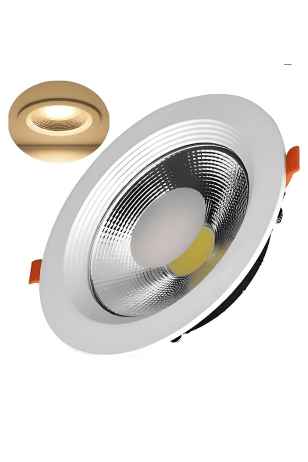 30W LED COB WARM WHITE– 225x40mm Body Size, 205mm Cut Size, Recessed Ceiling Light Fixture