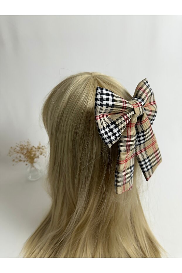 Plaid bow automatic buckle - 2
