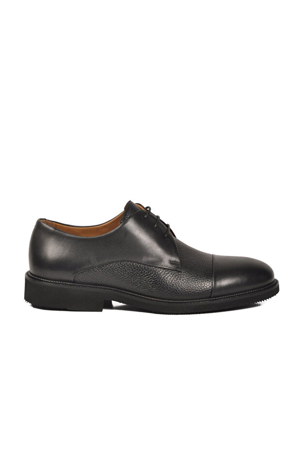 Black Genuine Leather Men's Classic Shoes