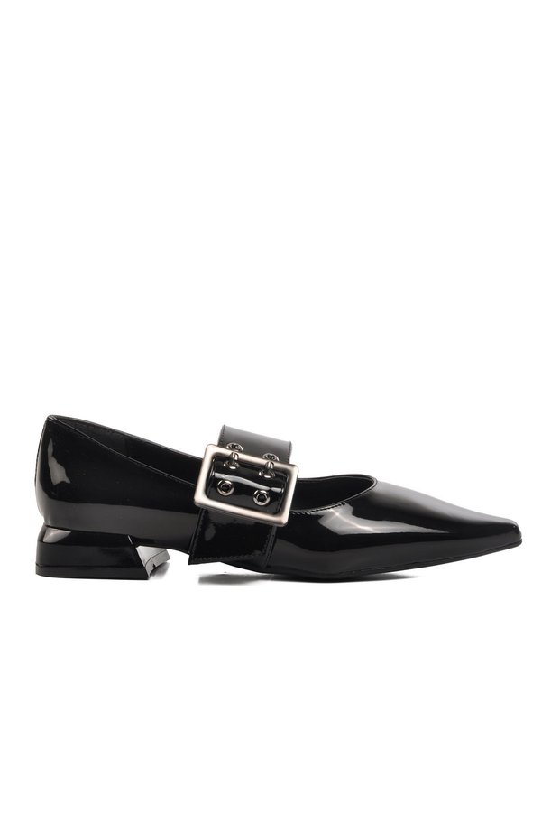 Black Patent Leather Women's Evening Dress Shoes