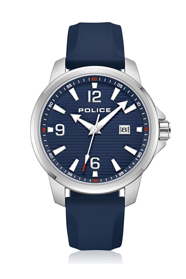 Mensor PEWJN0020901 Men's Watch with Silicone Strap, 5 Bar Water Resistance, 43 mm, Blue