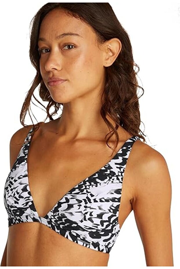 FIXED TRIANGLE-RP Bikini Üstü Siyah Beyaz - 1