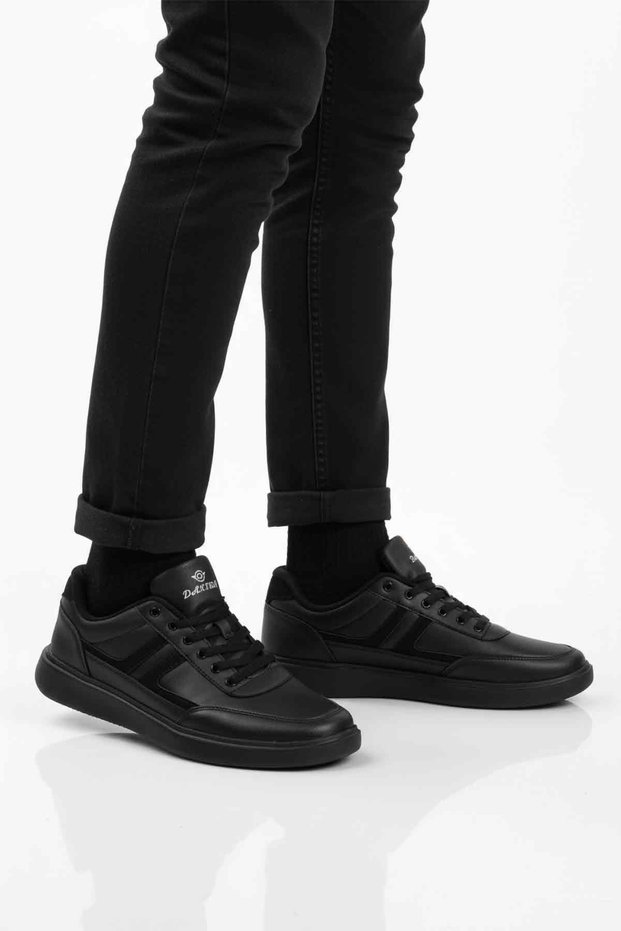 Dakır's Black Lace-Up Men's Casual Shoes