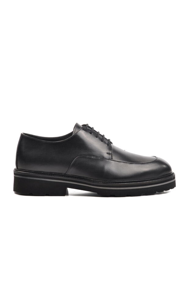 Black Genuine Leather Men's Classic Shoes