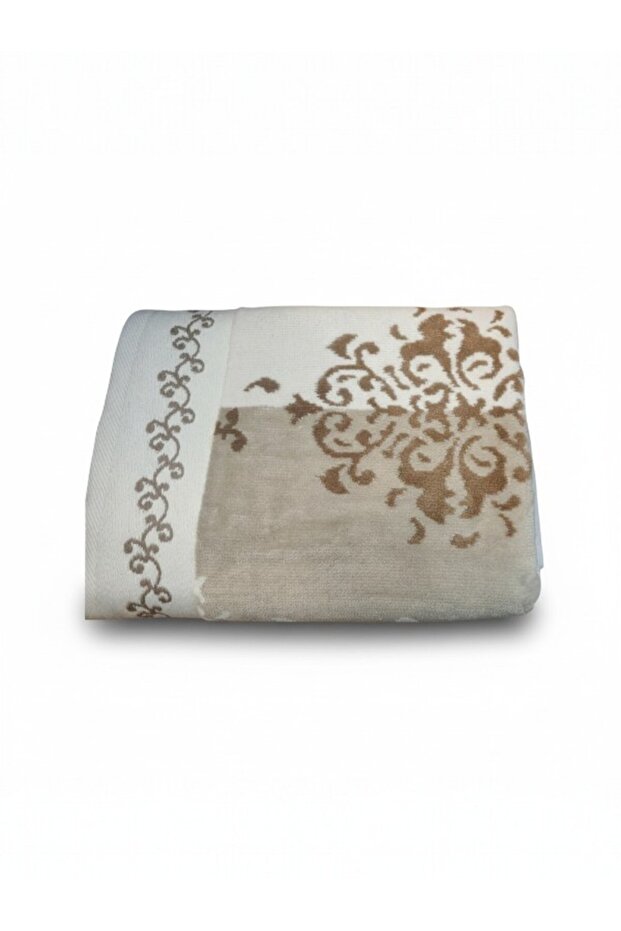 Emily Velvet Hand-Face Towel 50×90 cm Brown