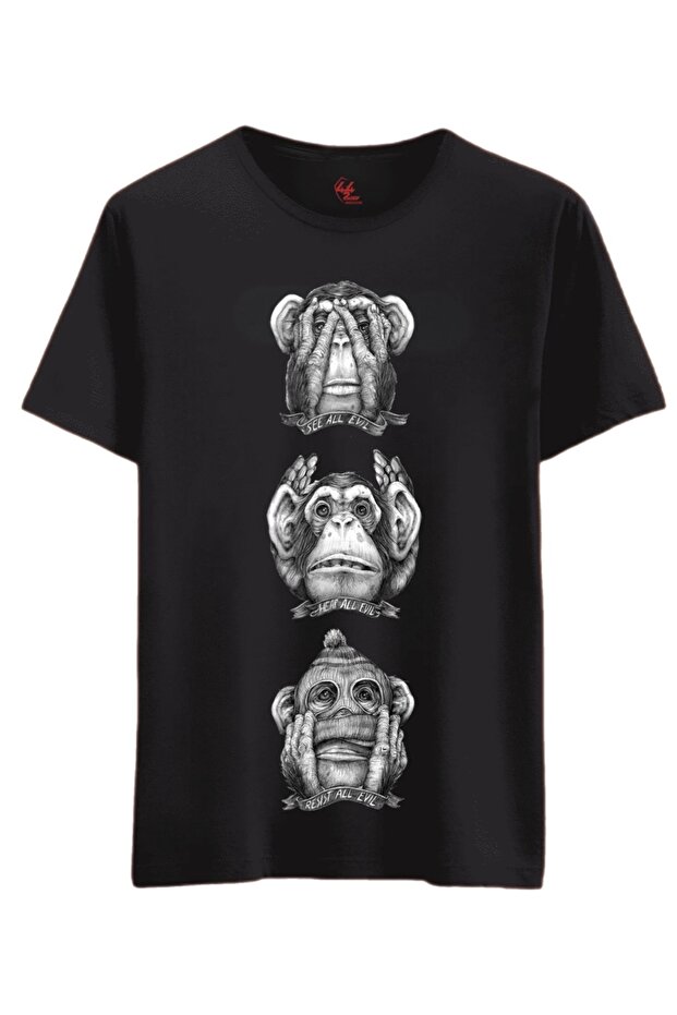 Wise Monkeys Design Kids T-Shirt