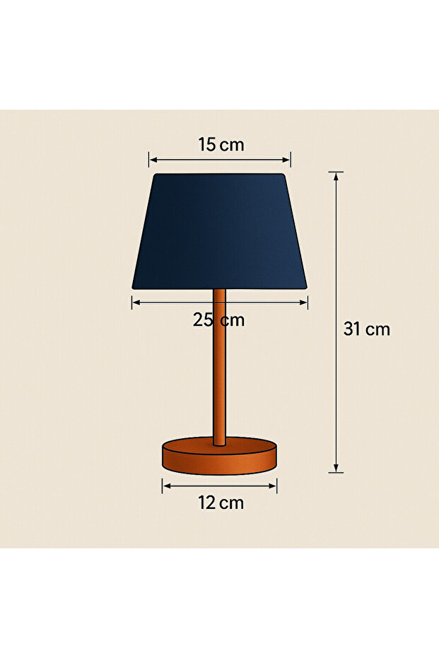 Coppernight Solo Abajur - Oturma Odası & Yatak Odası & Salon Aydınlatma - 4