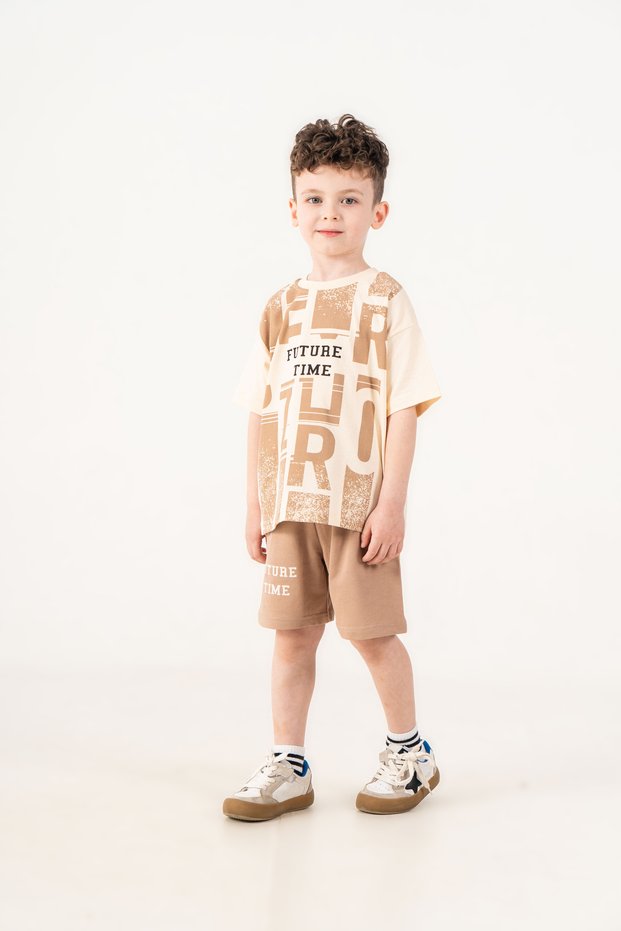 3-4-5-6 Years 100% Cotton Shorts Suit for Boys