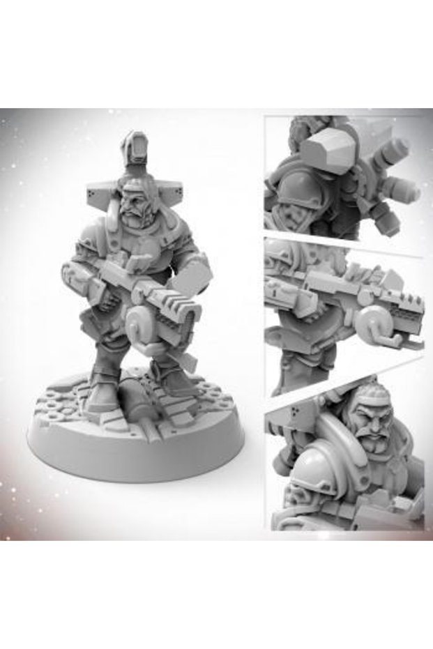 Starfinder Dwarf Soldier