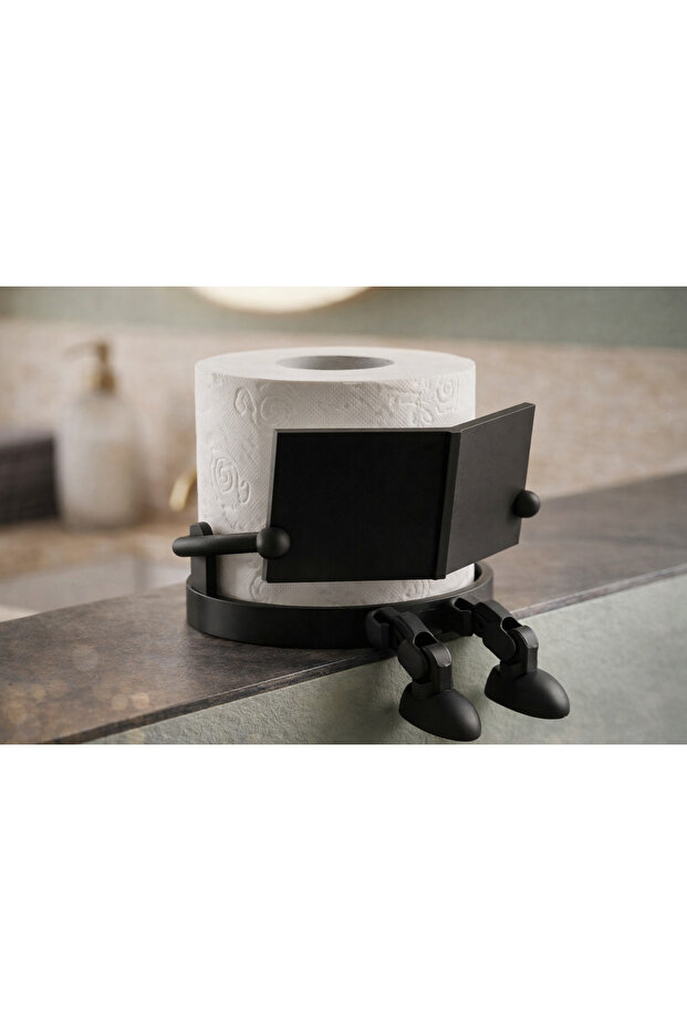 Book Reading Toilet Paper Holder - Fun Bathroom Accessory - Decorative Toilet Roll Holder