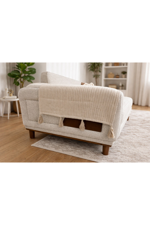 Sofa Arm Cover Beige 65X70 Set of 2