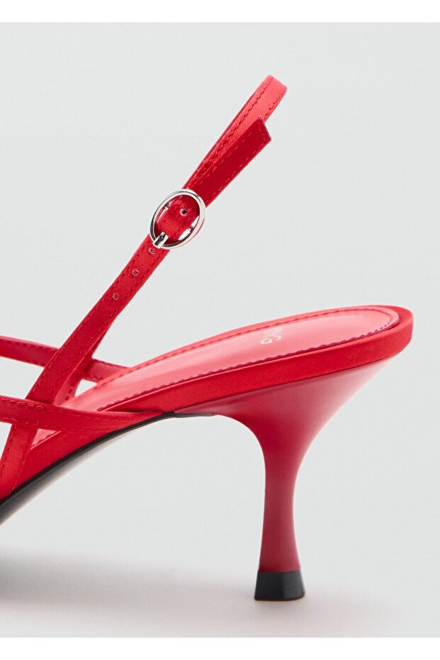 Bantlı topuklu sandalet - 3