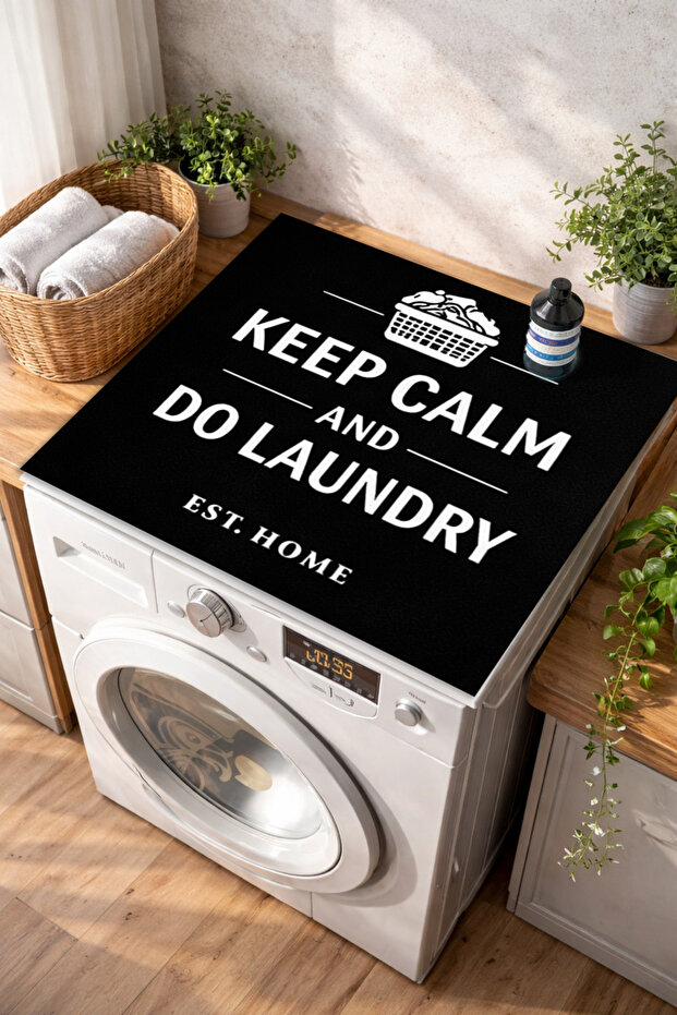 Washing Machine and Dryer Cover Non-Slip Washable Machine Top Protection Pad Decorative Mat