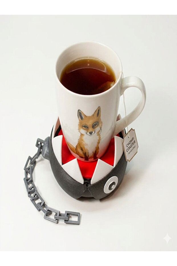 3D Printing Chomp Coaster | Moving Monster Design Cup Holder
