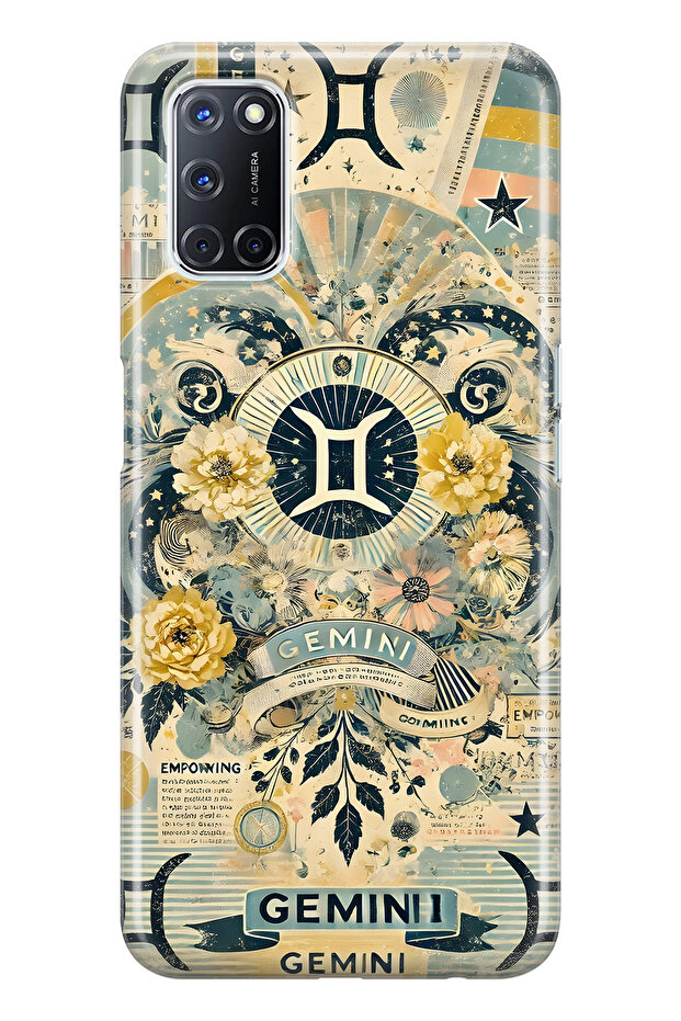 Oppo A52 / A72 / A92 Compatible Gemini D Patterned Transparent Phone Case