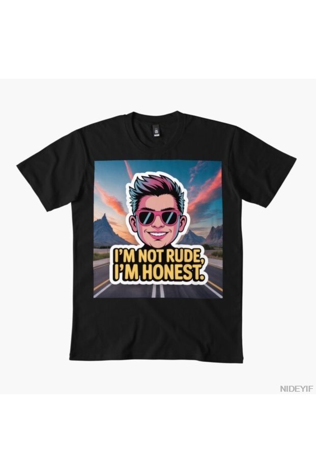 I'M Not Rude, I'M Honest – Savage Gen-Z T-Shirt for Men and Women 100% Cotton T-Shirts Short Sleeve Tee