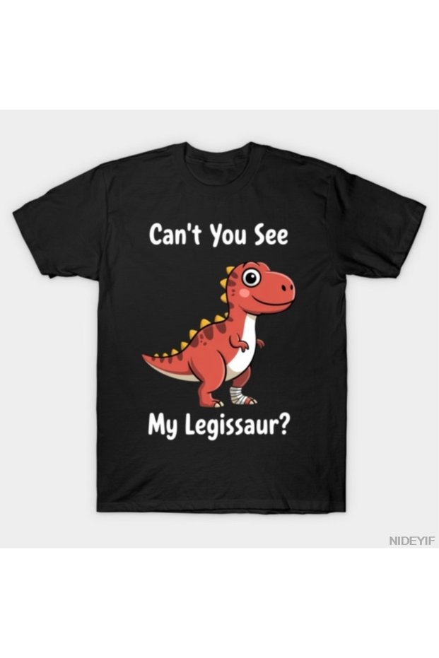 Legendary Prehistoric Cute Injured Dinosaur Legissaur Funny T-Shirt for Men Women%