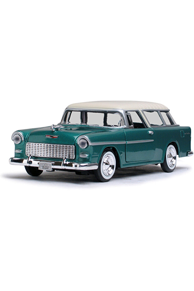 Motormax Model Car 1:24 1955 Chevy Bel Air Nomad Green