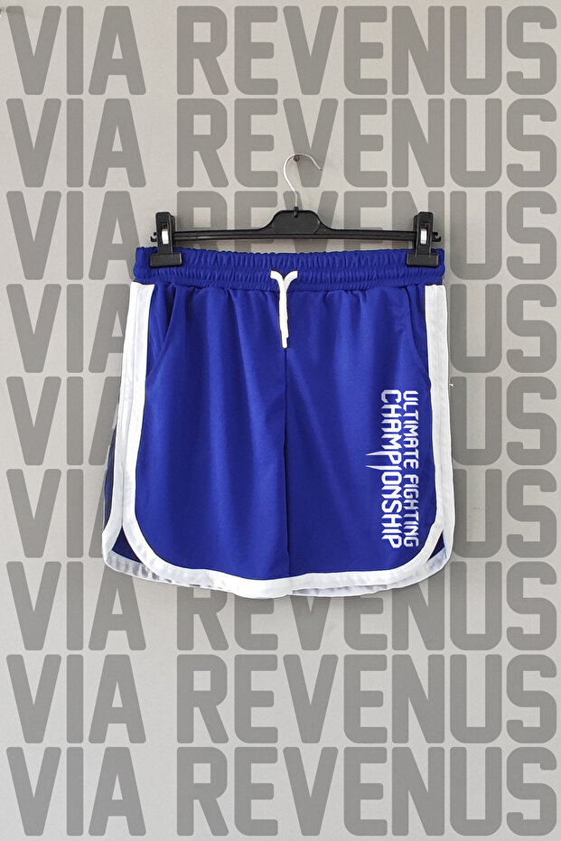Ultimate Printed Piped Detail Jersey Sports Training Shorts