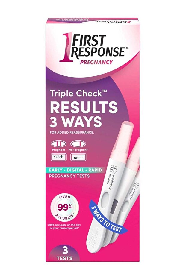 First Response Triple Check Pregnancy Test 3 ct