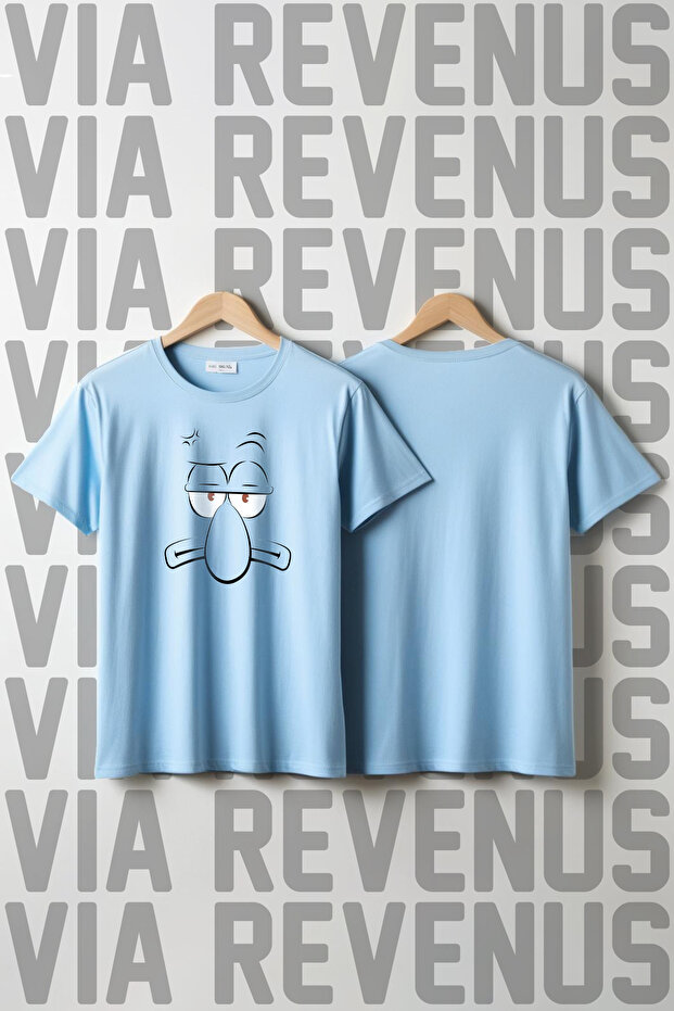 Printed Crew Neck Loose Fit 100% Cotton Unisex Tshirt