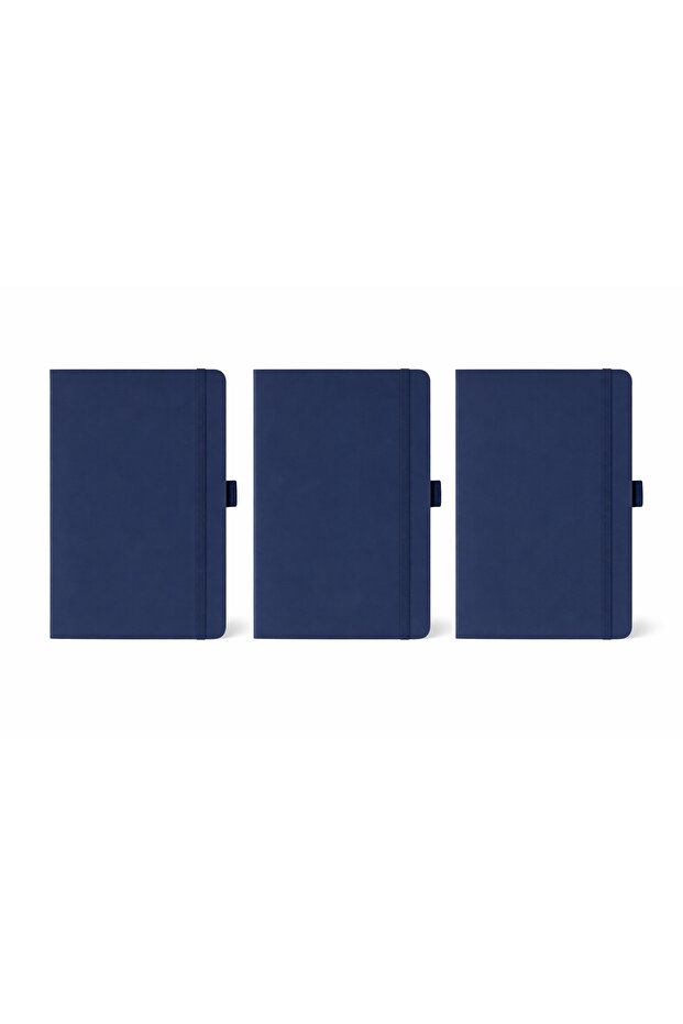 3 pcs Notebook JURSI - A5 PU with Pen Loop