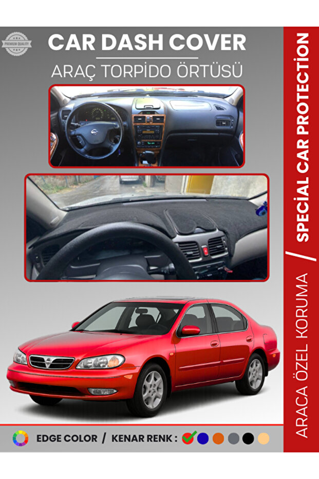 Nissan Maxima A33 (2000-2003) Dashboard Cover Panel Protection Vehicle Specific Uv Protection Non-Slip Easy Installation